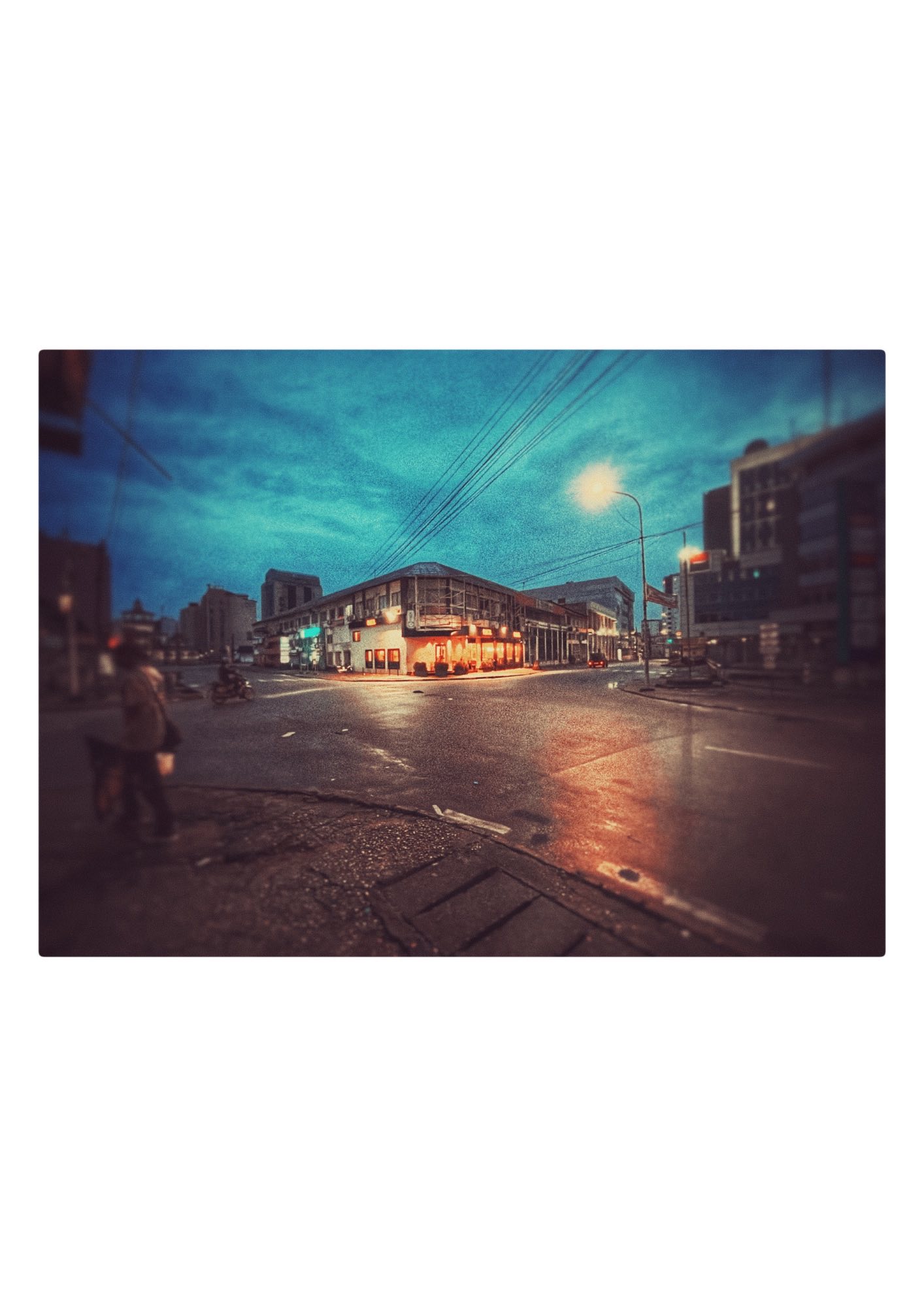 Photographie Carrefour Nocturne