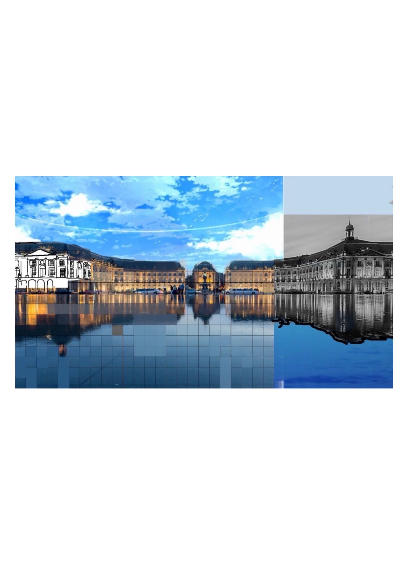 Tableau Remix Miroir d’Eau & Ciel Manga